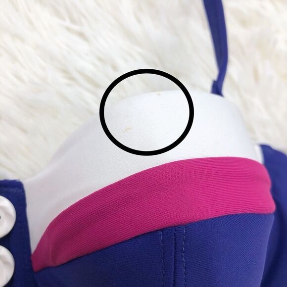 Freya Revival Indigo Blue Bandeau Bikini Top 30D - Picture 3 of 7